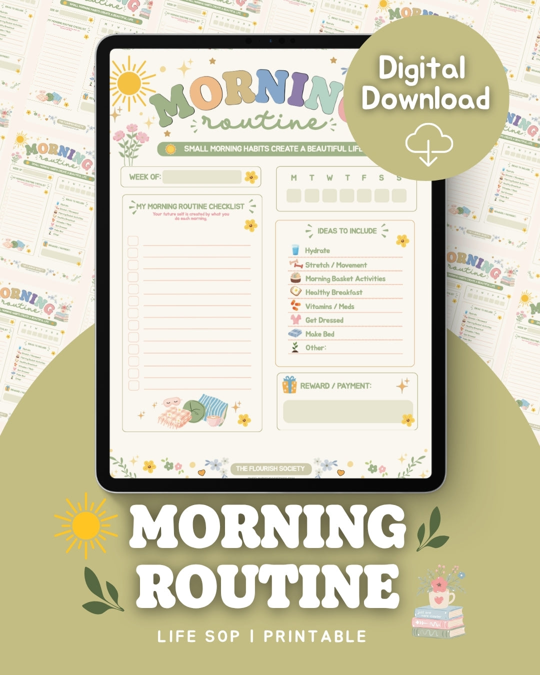 🌞 Morning Routine Life SOP Printable