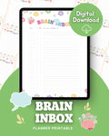 🧠 Brain Inbox Planner PrintableDigital product