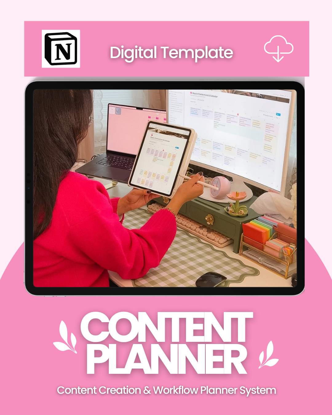 The Flourish Content Planner | Notion Template 🌷