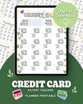 💳 Credit Card Payoff Tracker Printable