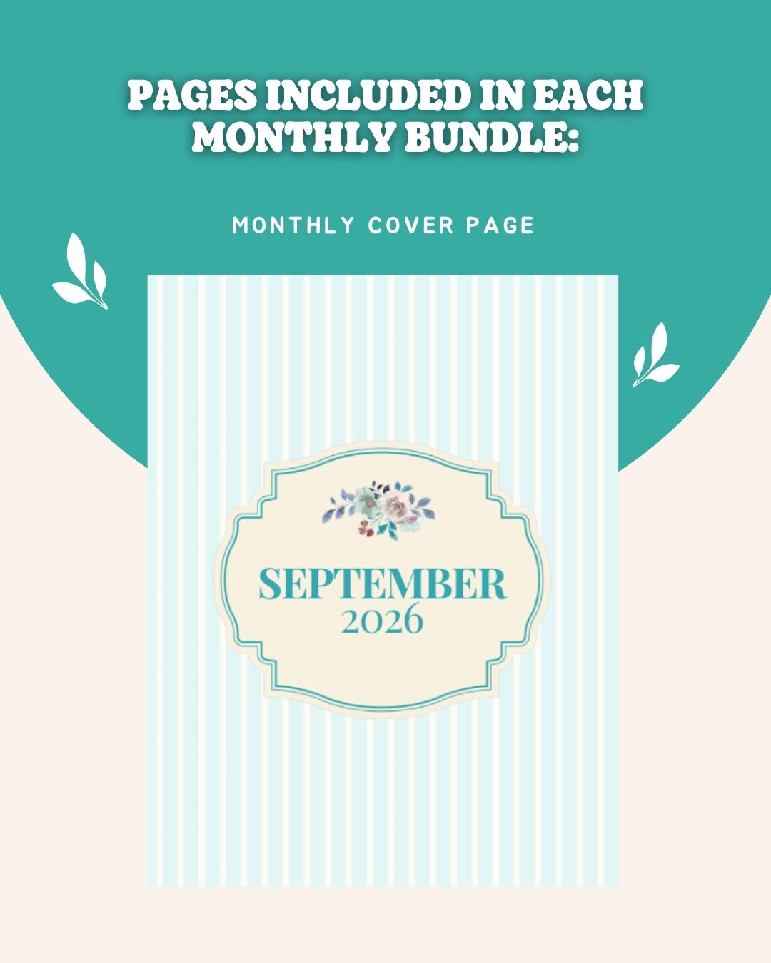 📅 2026 Dated Planner Bundle | September–December
