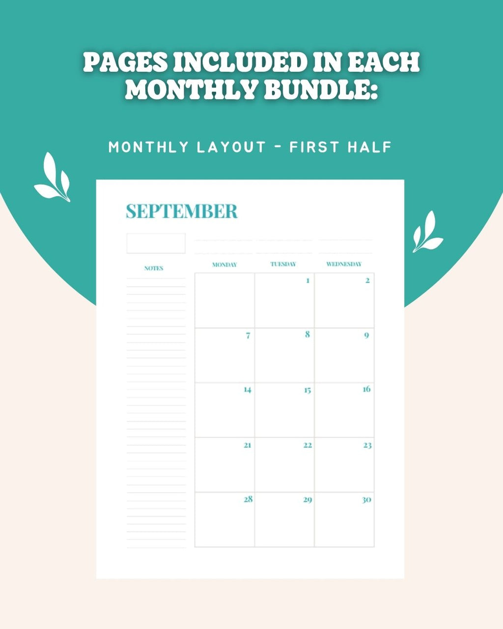 📅 2026 Dated Planner Bundle | September–December