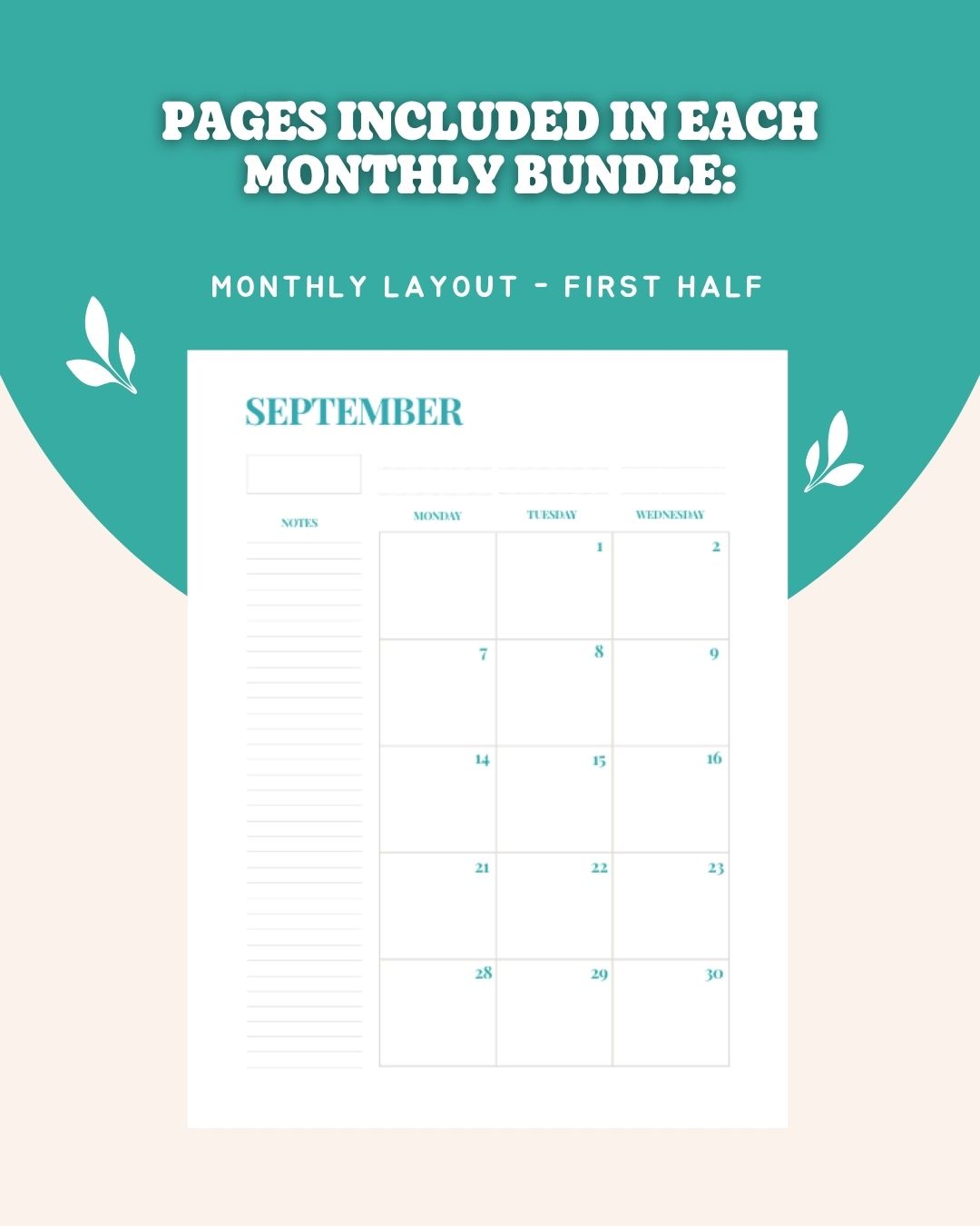 📅 2026 Dated Planner Bundle | September–December