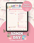🗂️ Admin Day Planner | Life SOP Printable