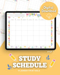 📚 Study Schedule & Lesson Tracker Printable